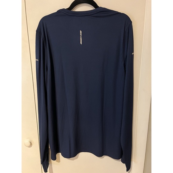 NWT DSG Men's Stride Long Sleeve Run Tee Navy Blue Athletic Size Large Polyester - Picture 5 of 6